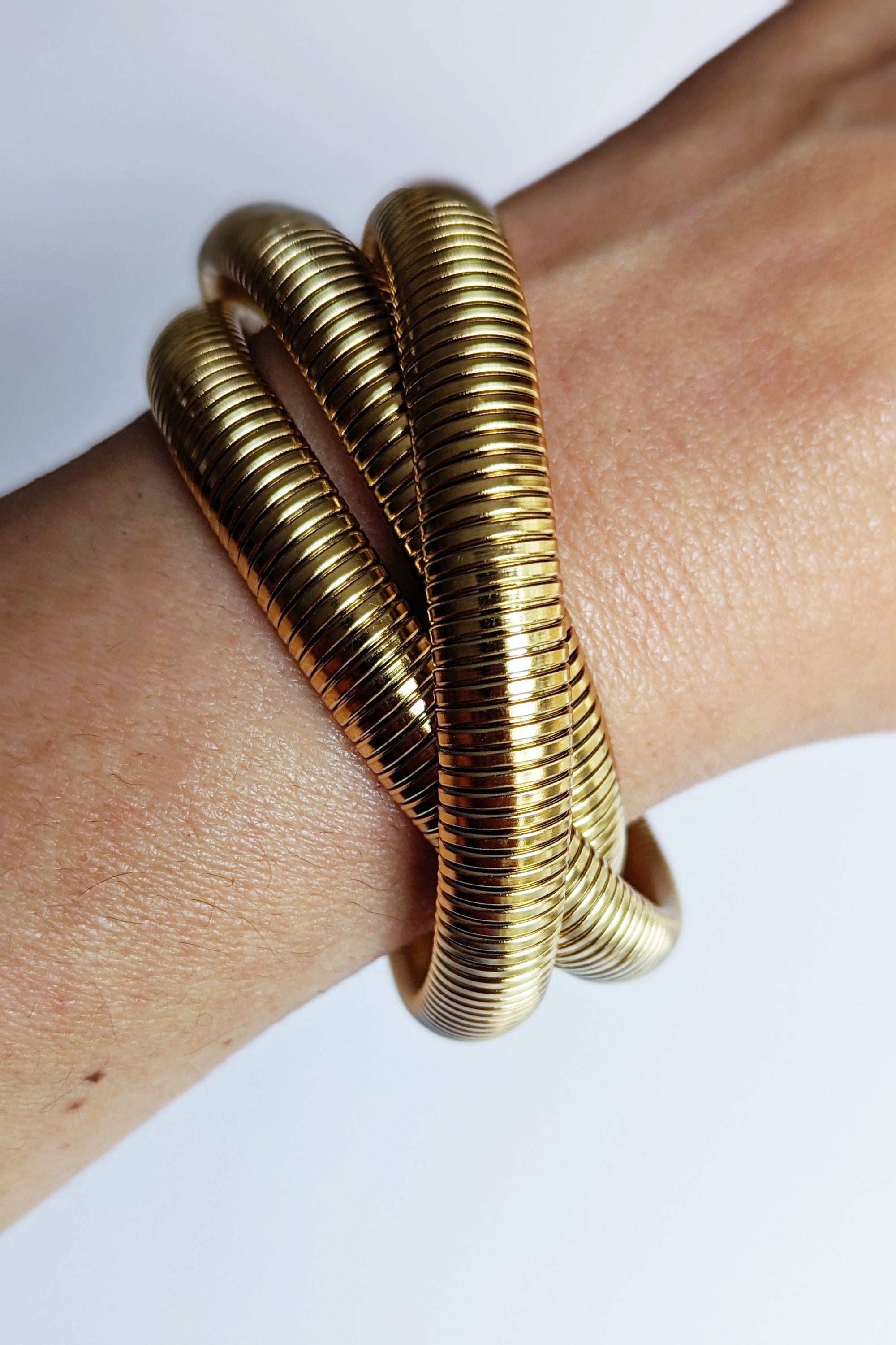 Chunky Triple Cobra Bracelets