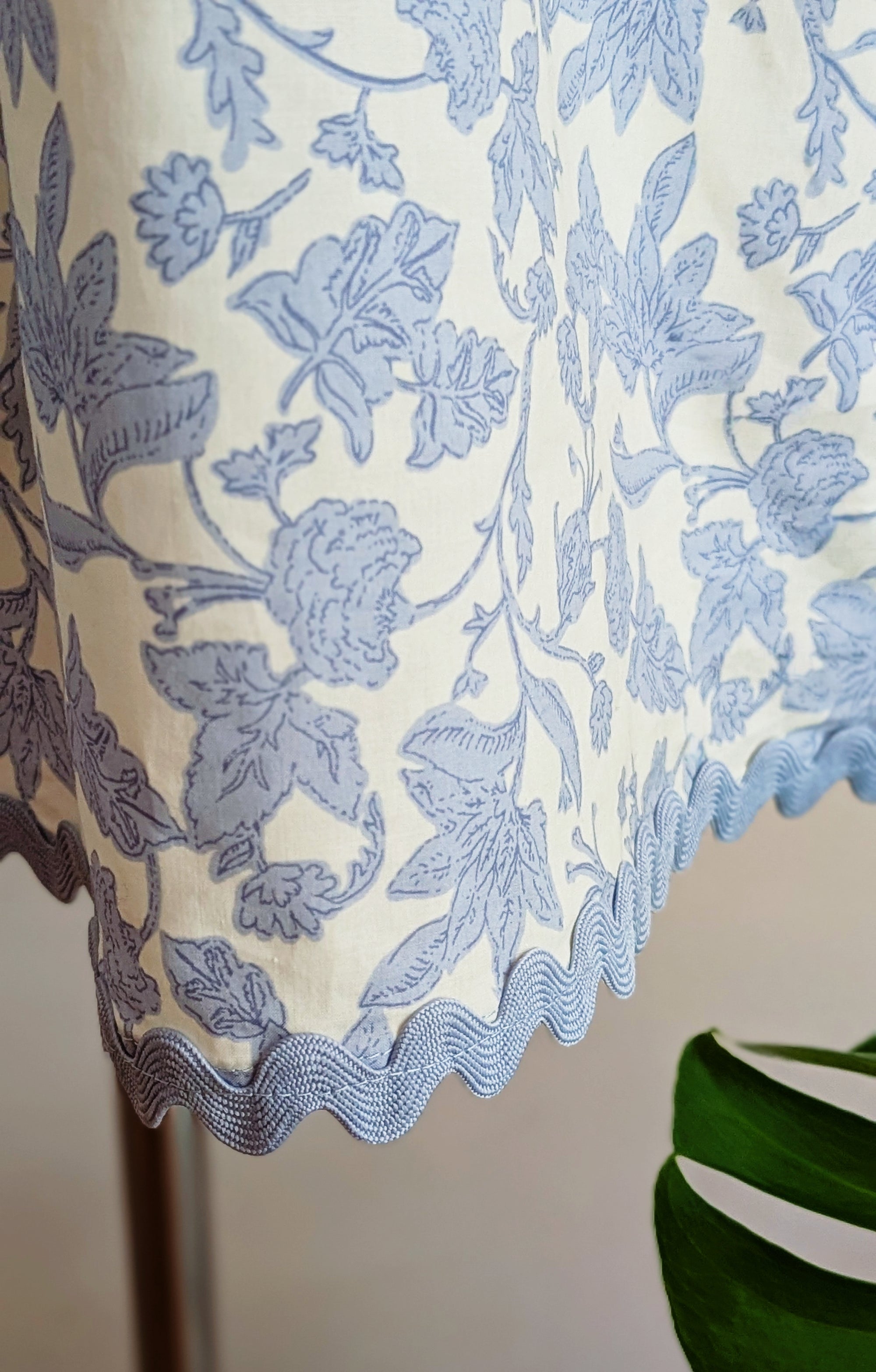blue floral shift dress