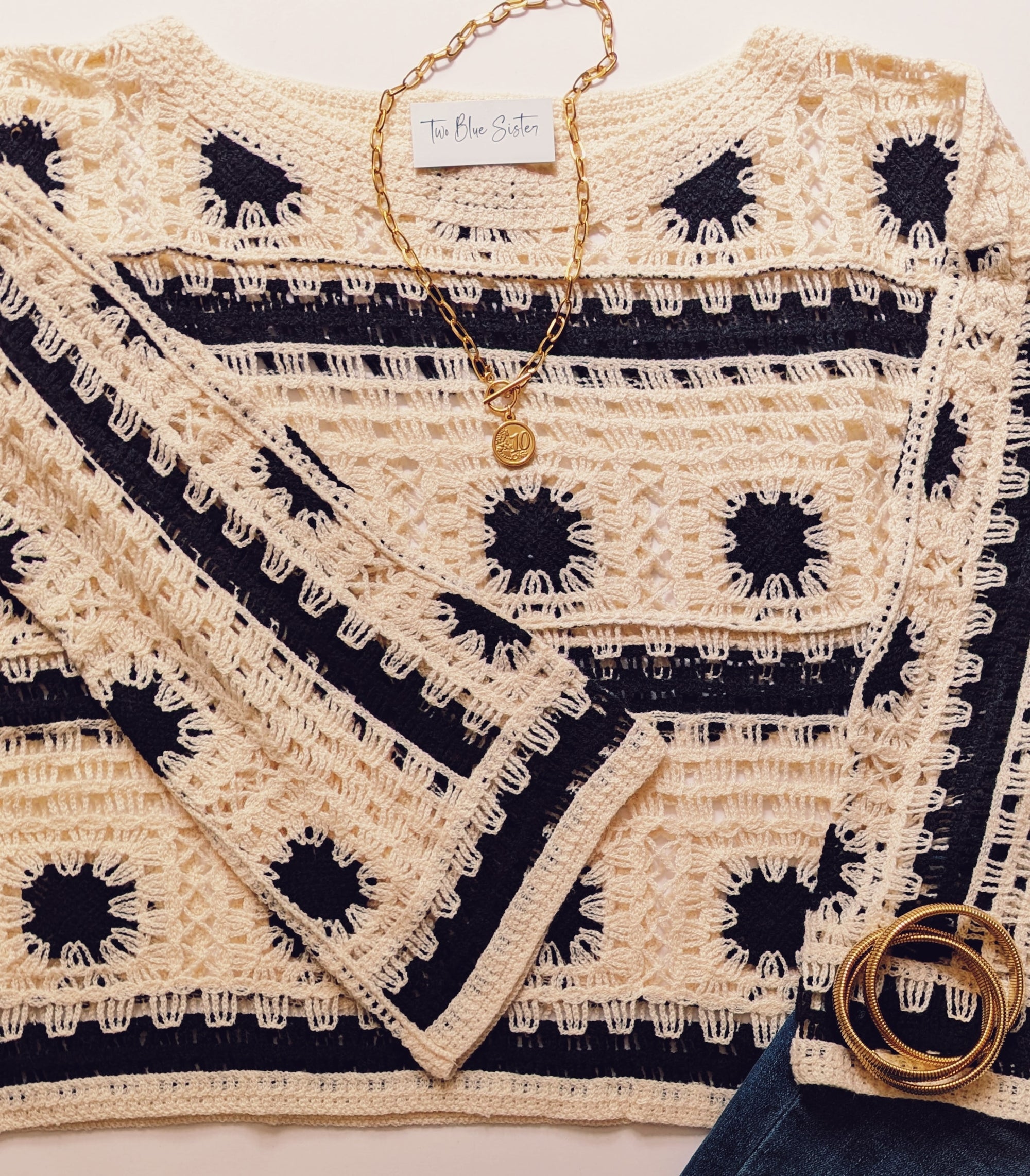 Crochet Boatneck Top