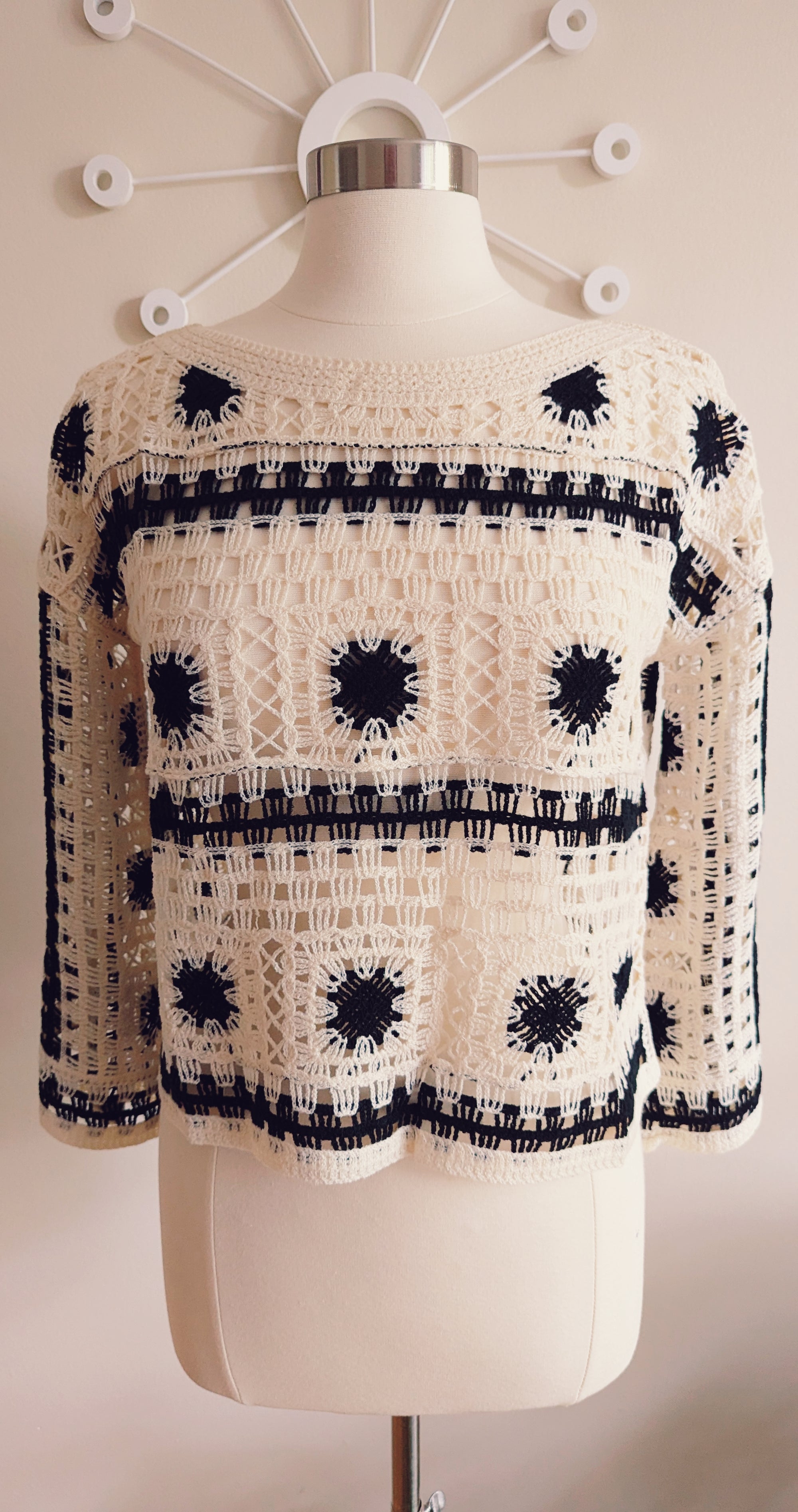 Crochet Boatneck Top
