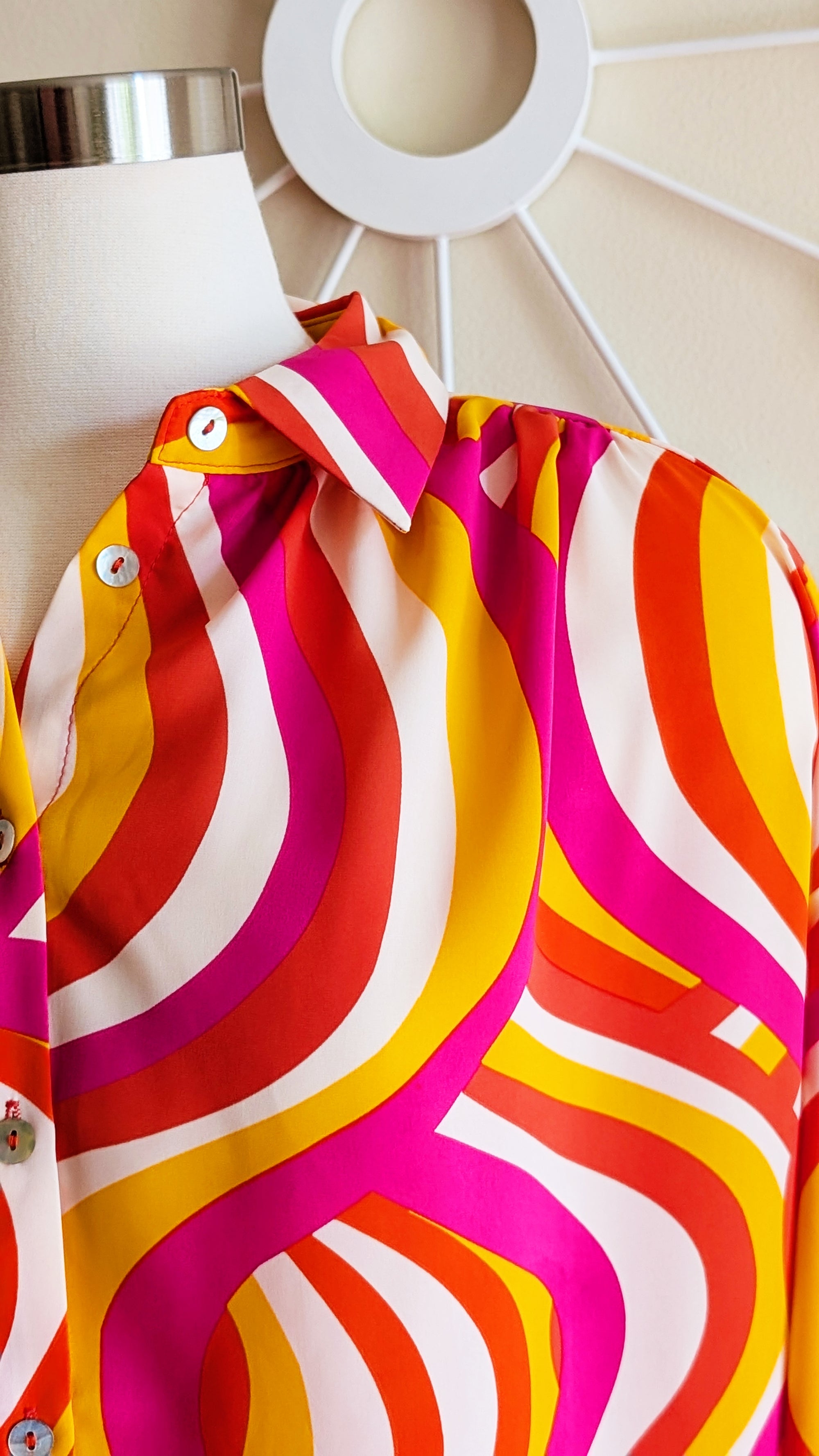Disco Button Down Top