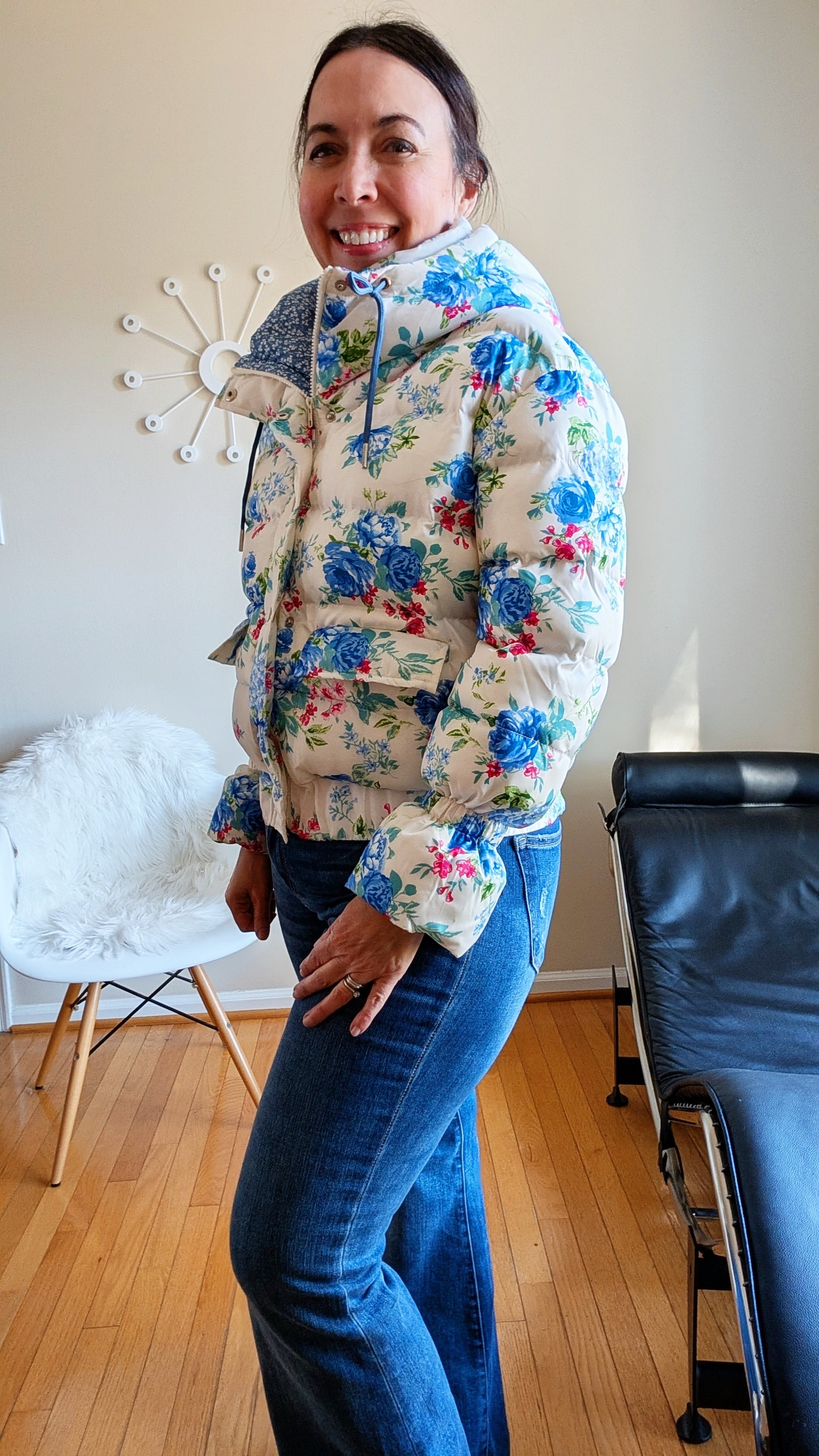 Floral Puffer Jacket