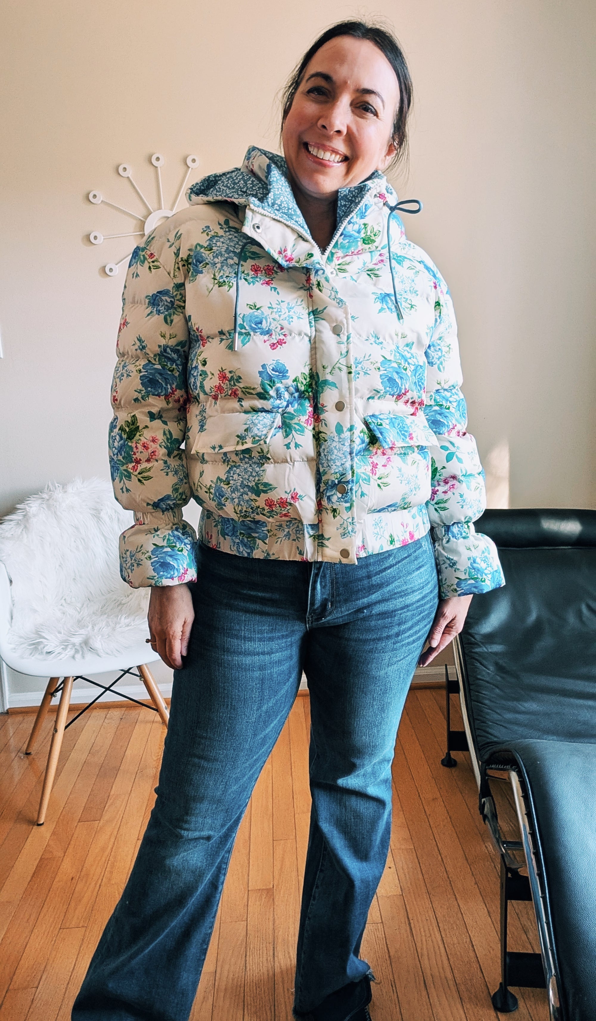 Floral Puffer Jacket