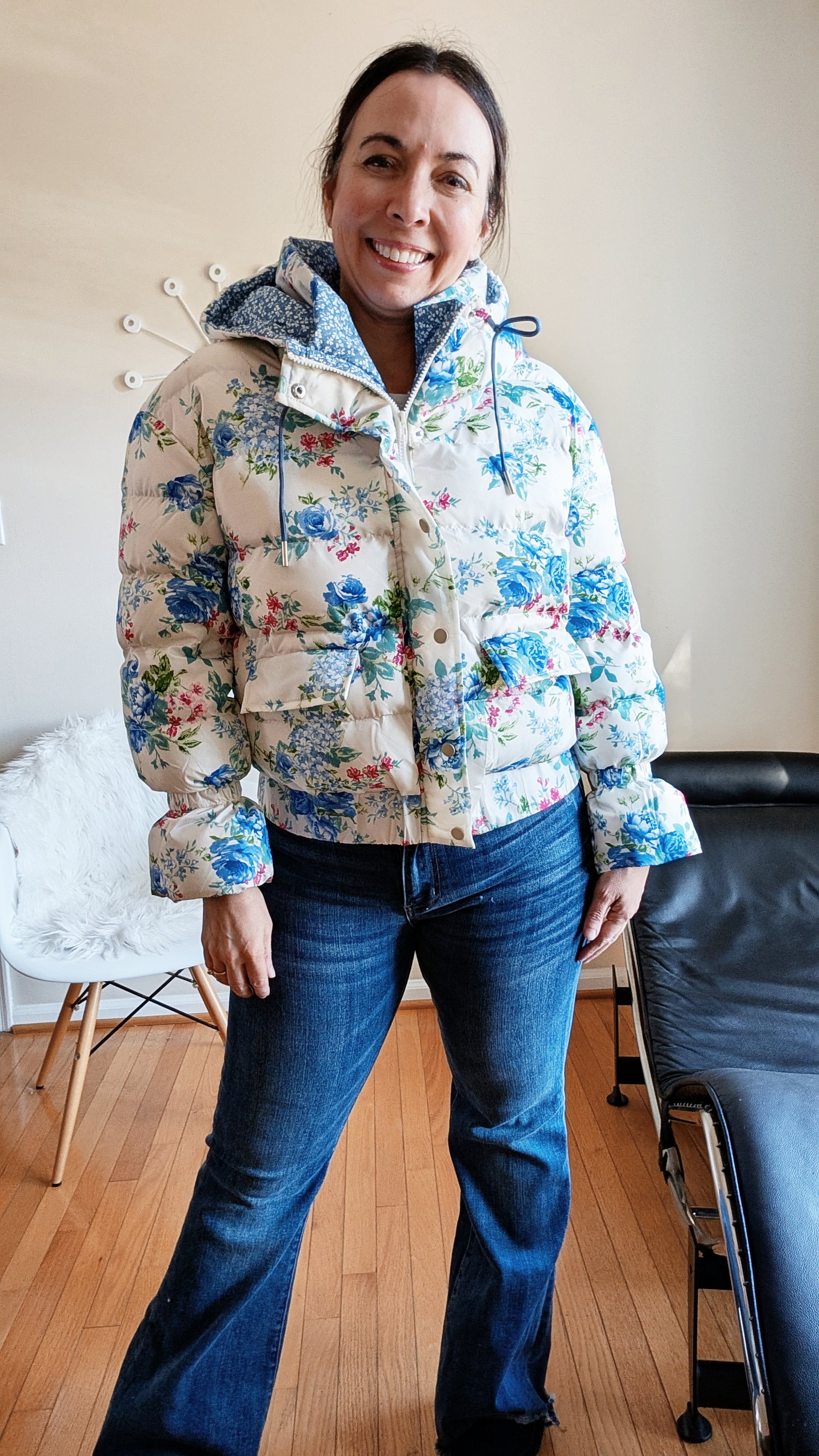 Floral Puffer Jacket