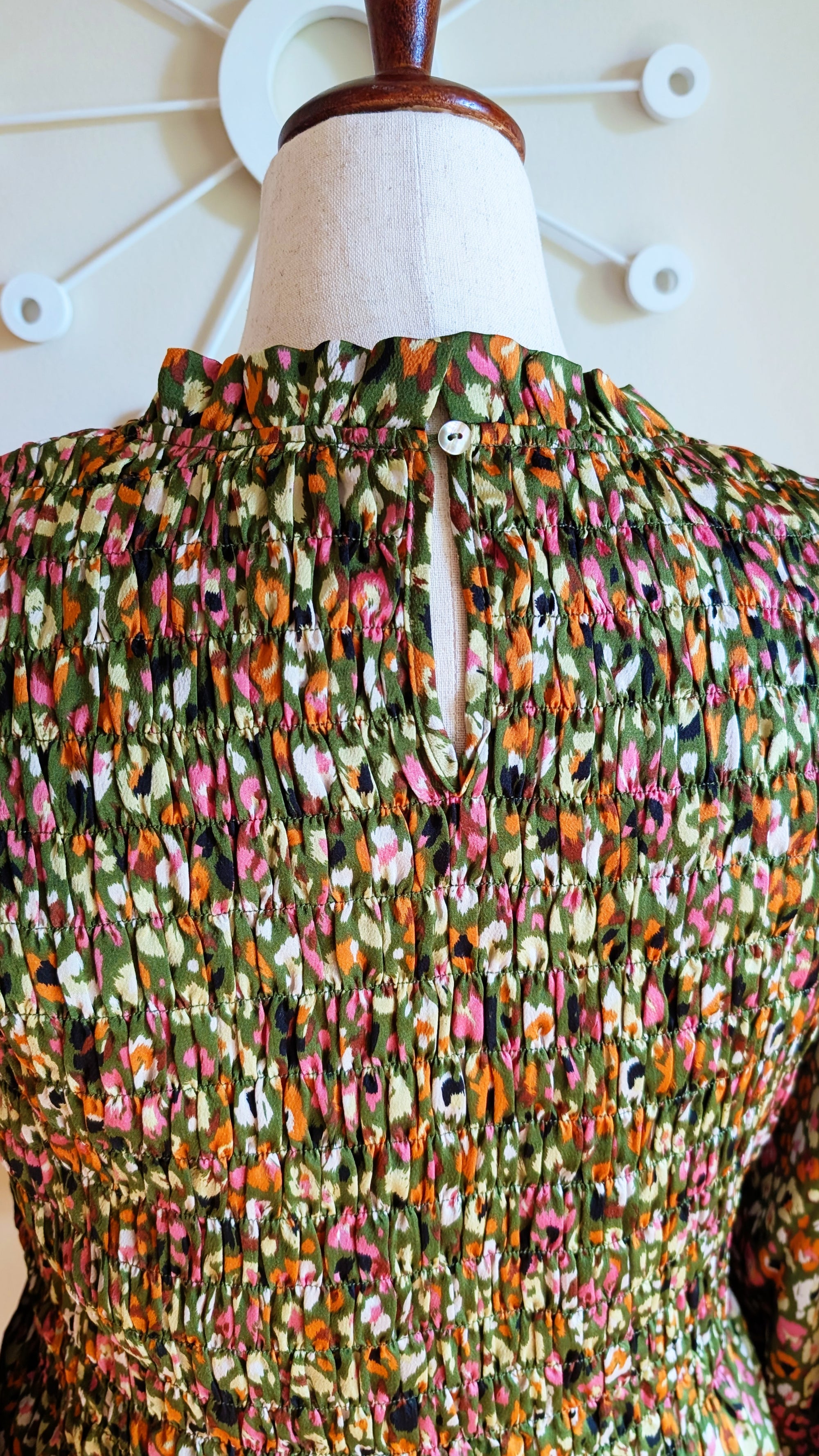 Floral Smocked Babydoll Top