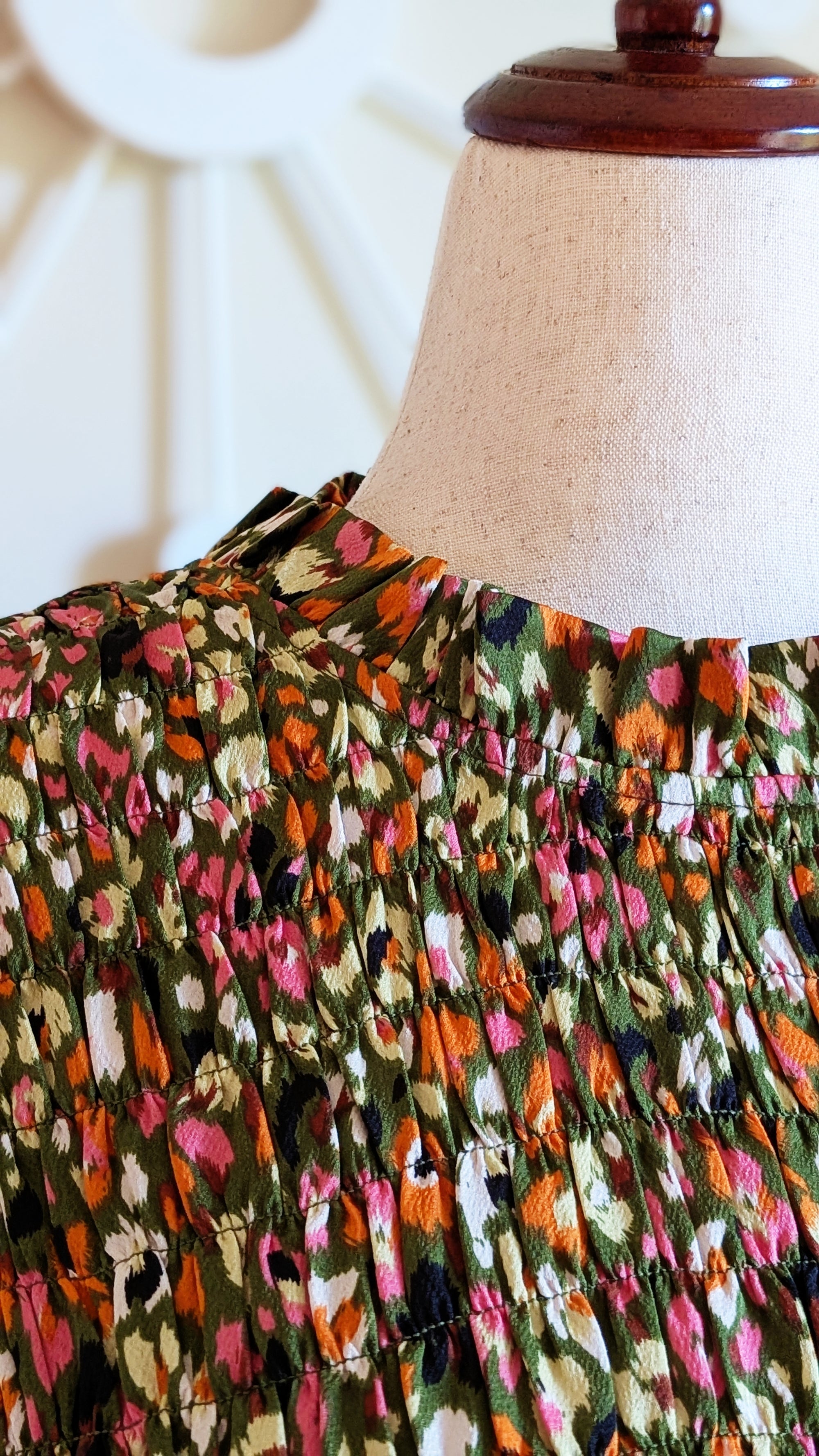 Floral Smocked Babydoll Top