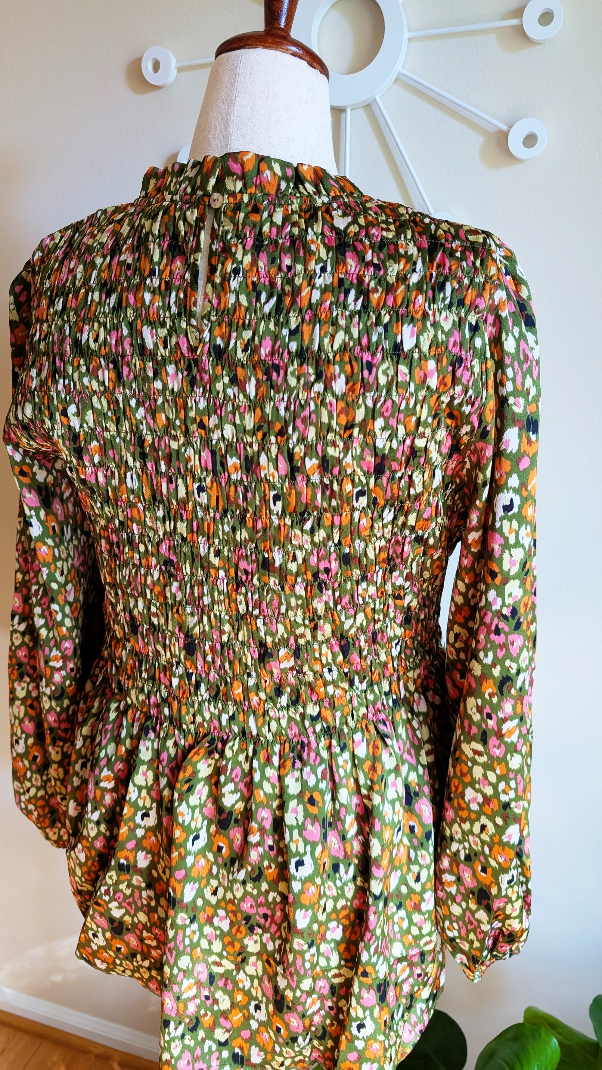 Floral Smocked Babydoll Top
