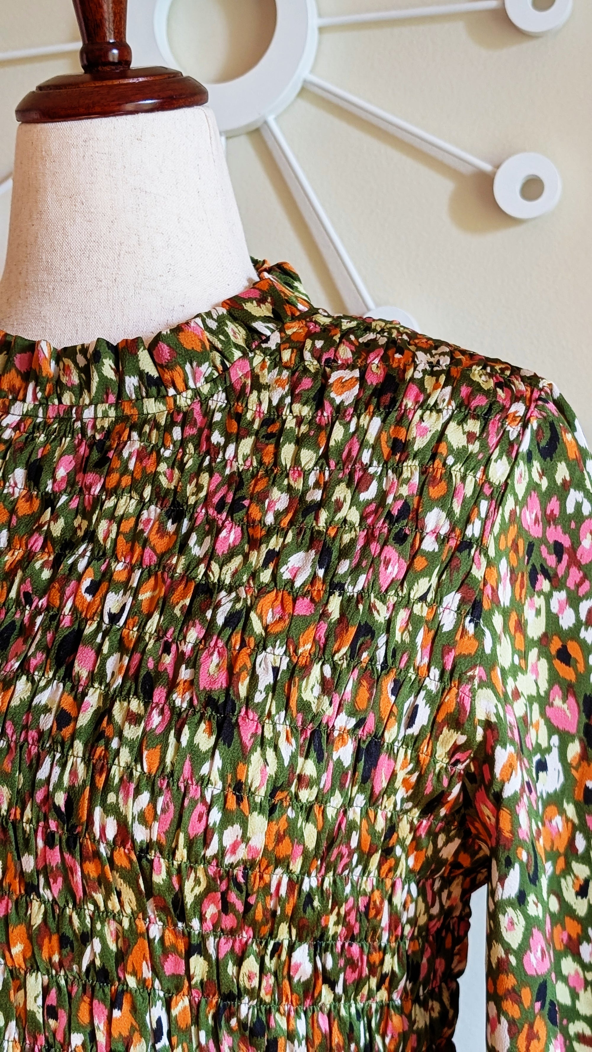 Floral Smocked Babydoll Top