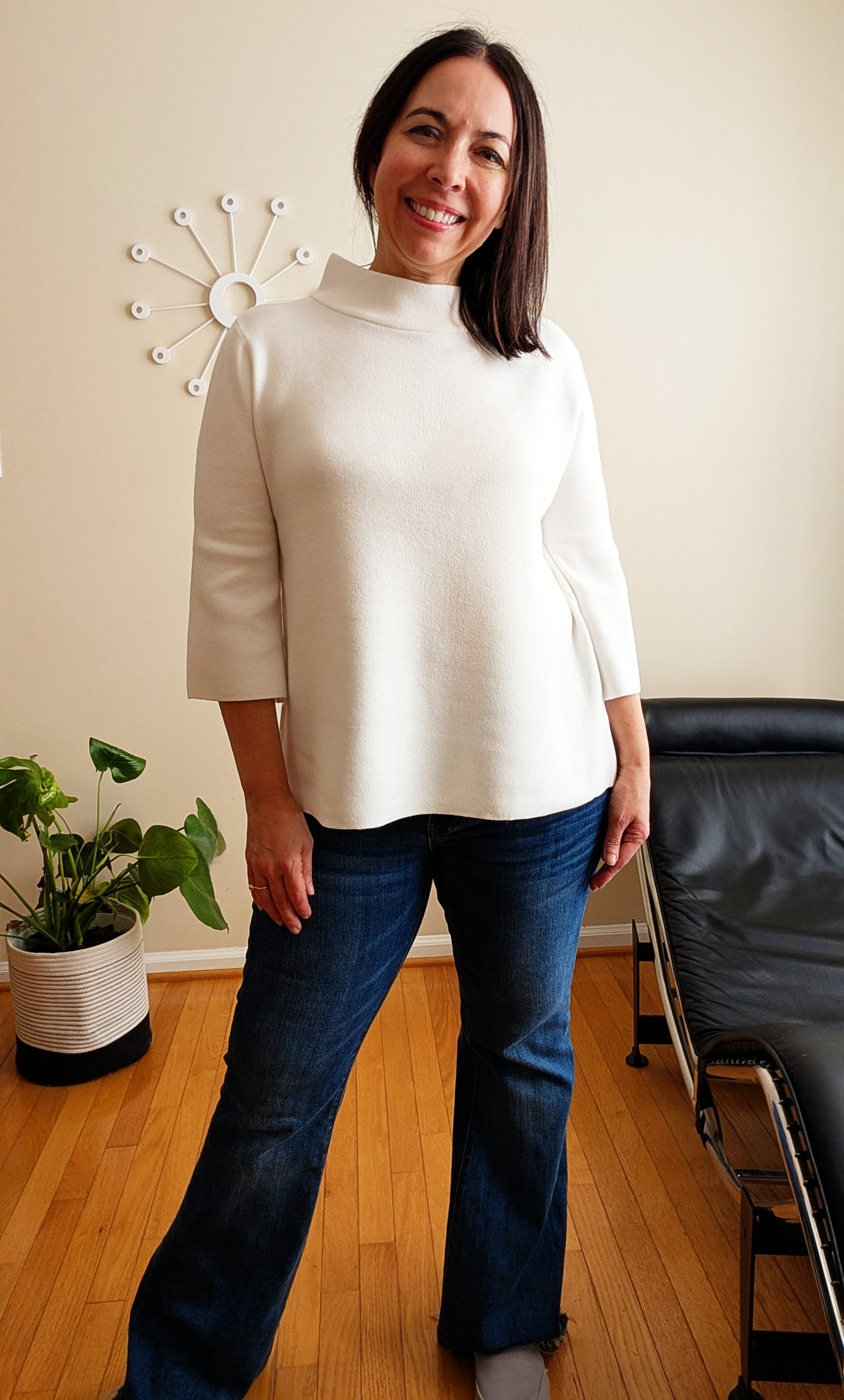 Soft Mock Neck Sweater