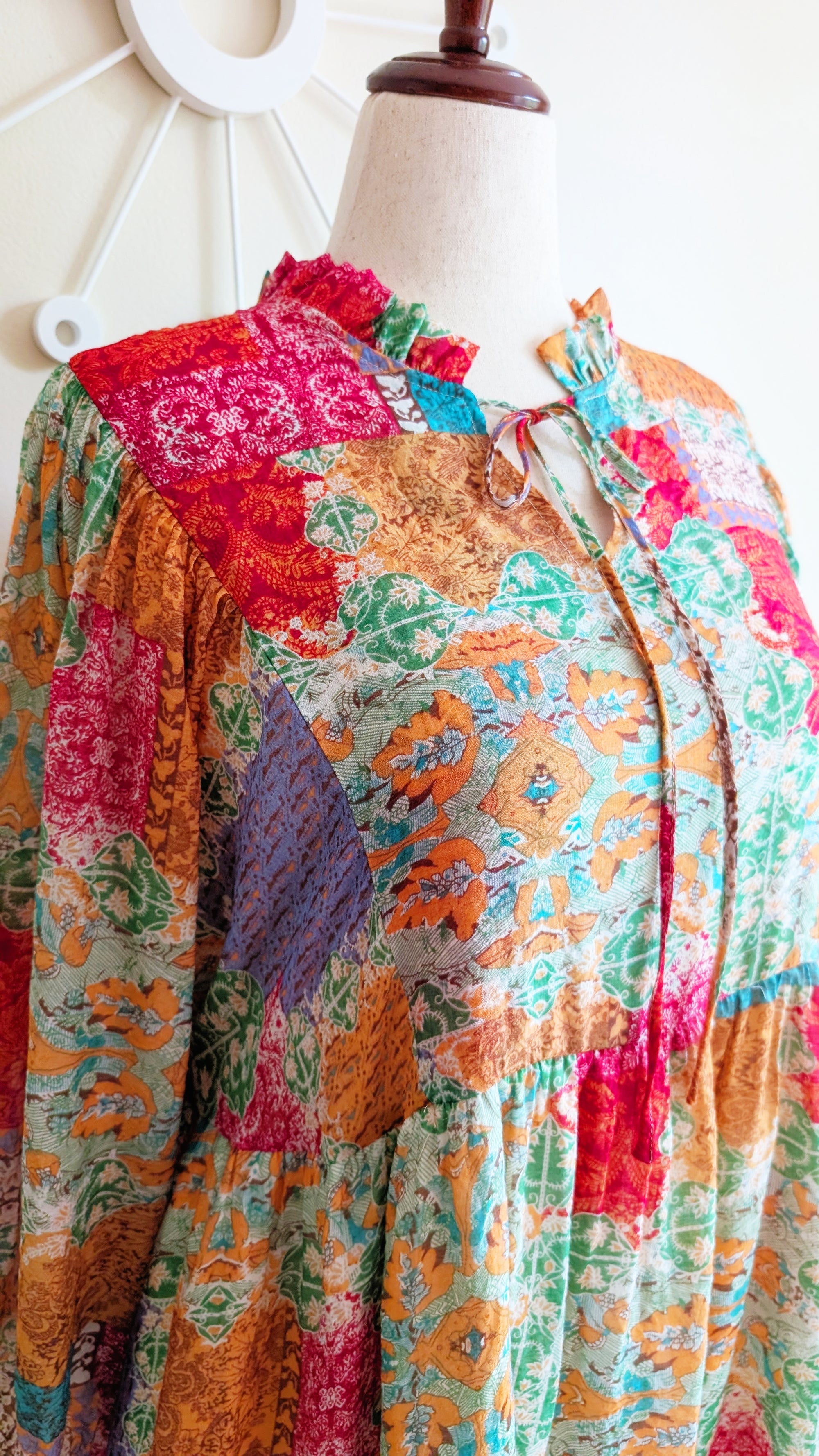 Mosaic Print Bohemian Dress