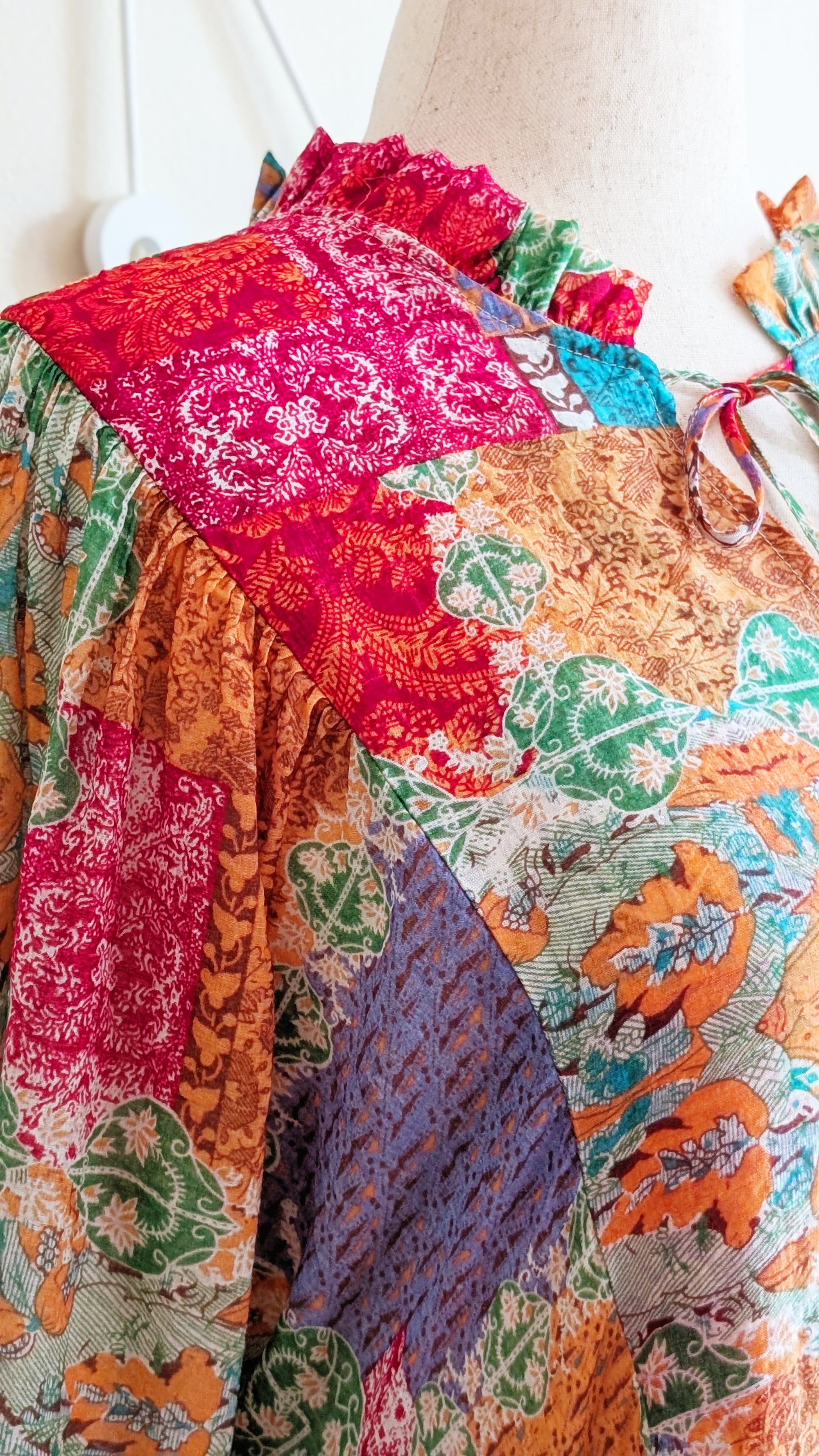 Mosaic Print Bohemian Dress