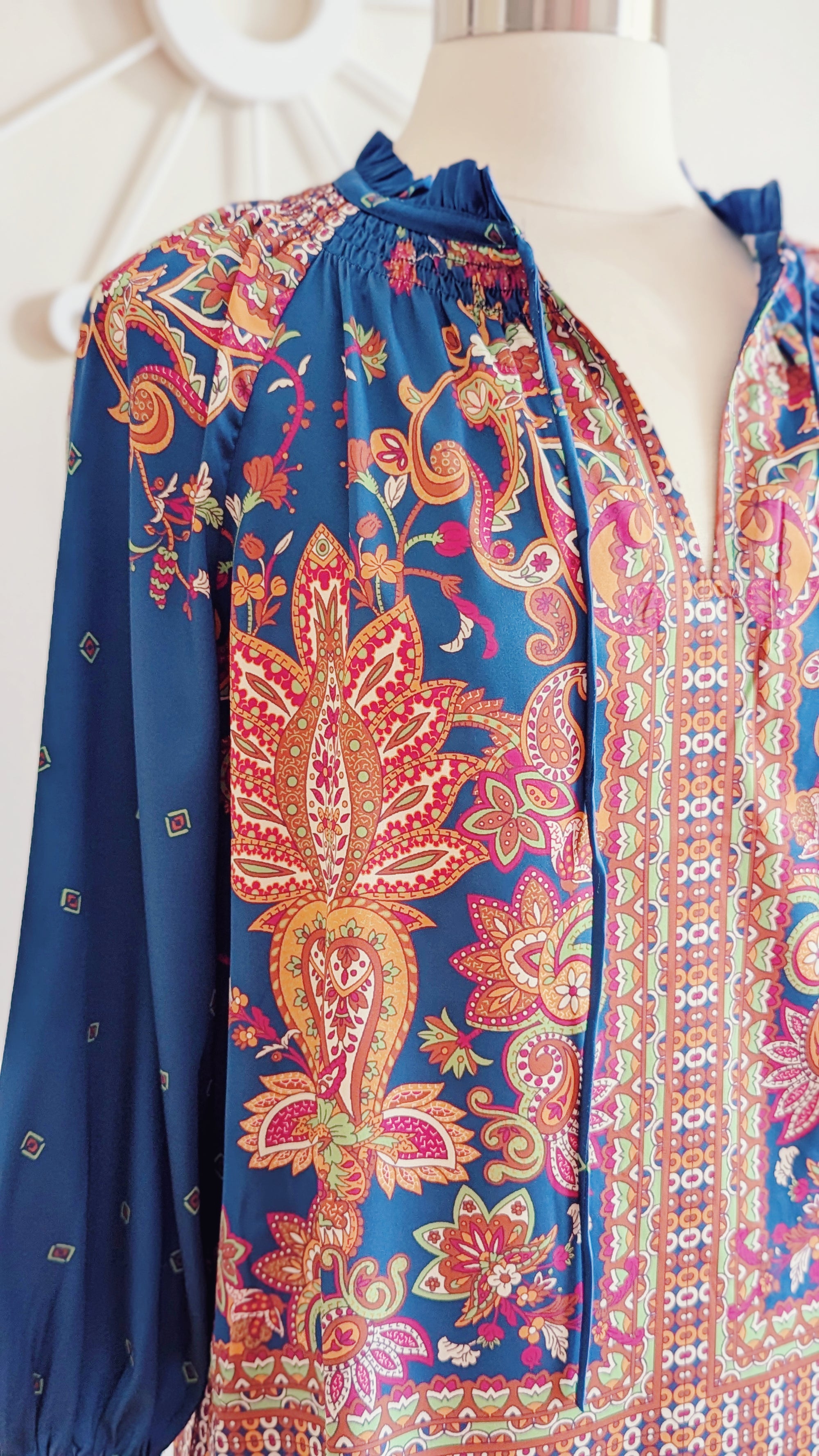 Soft Paisley Patterned Blouse