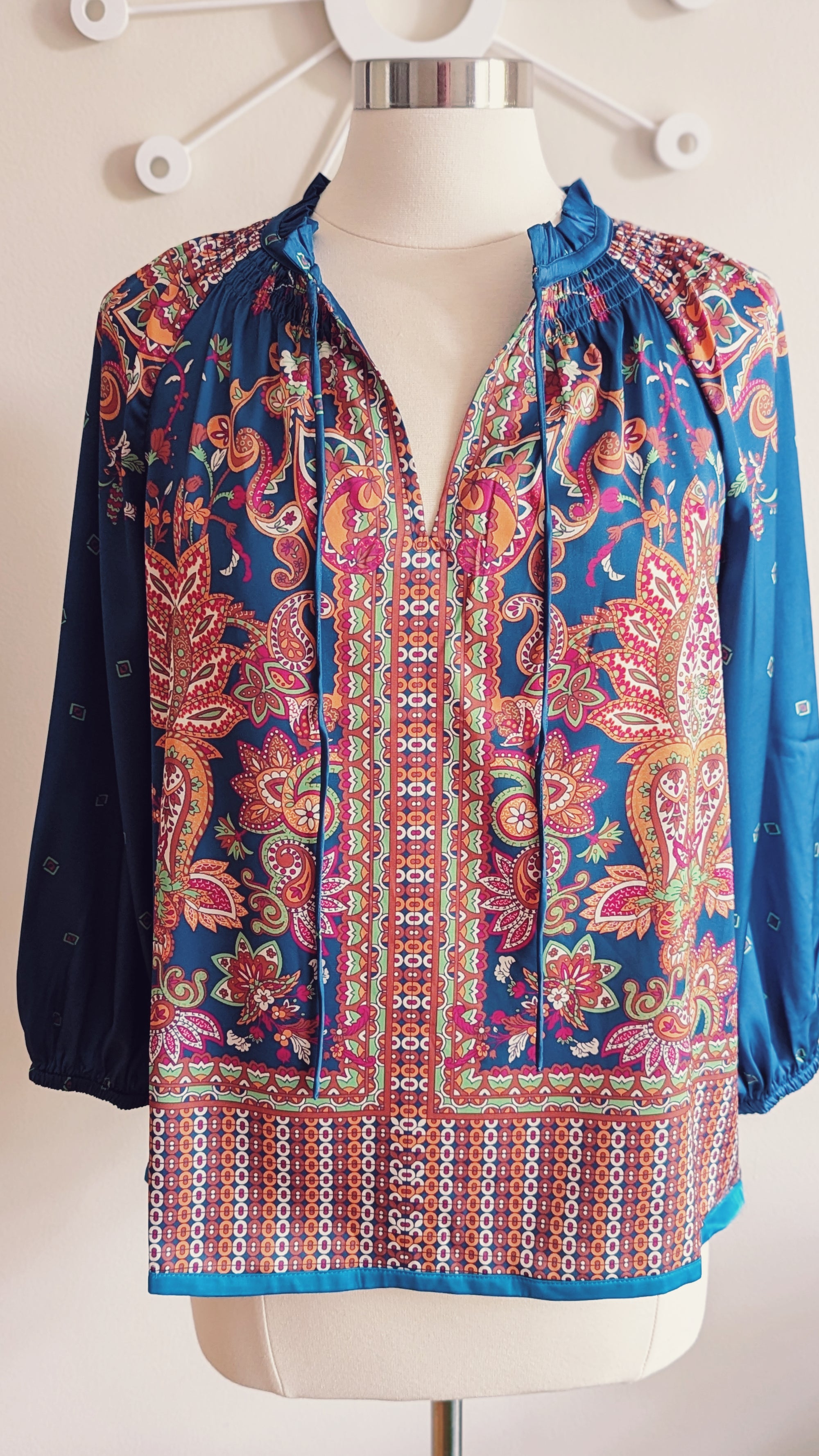 Soft Paisley Patterned Blouse