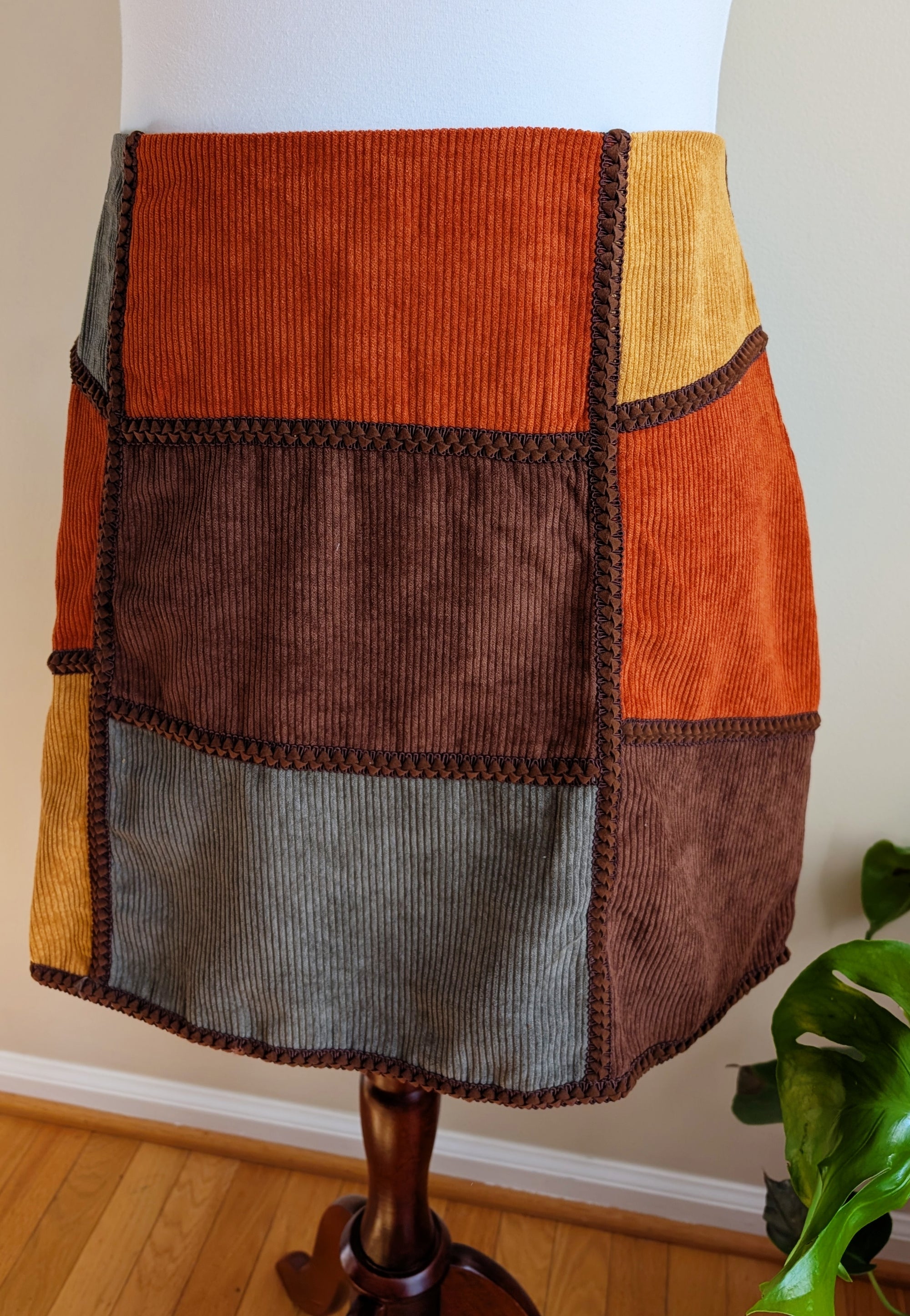 Retro Corduroy Skirt