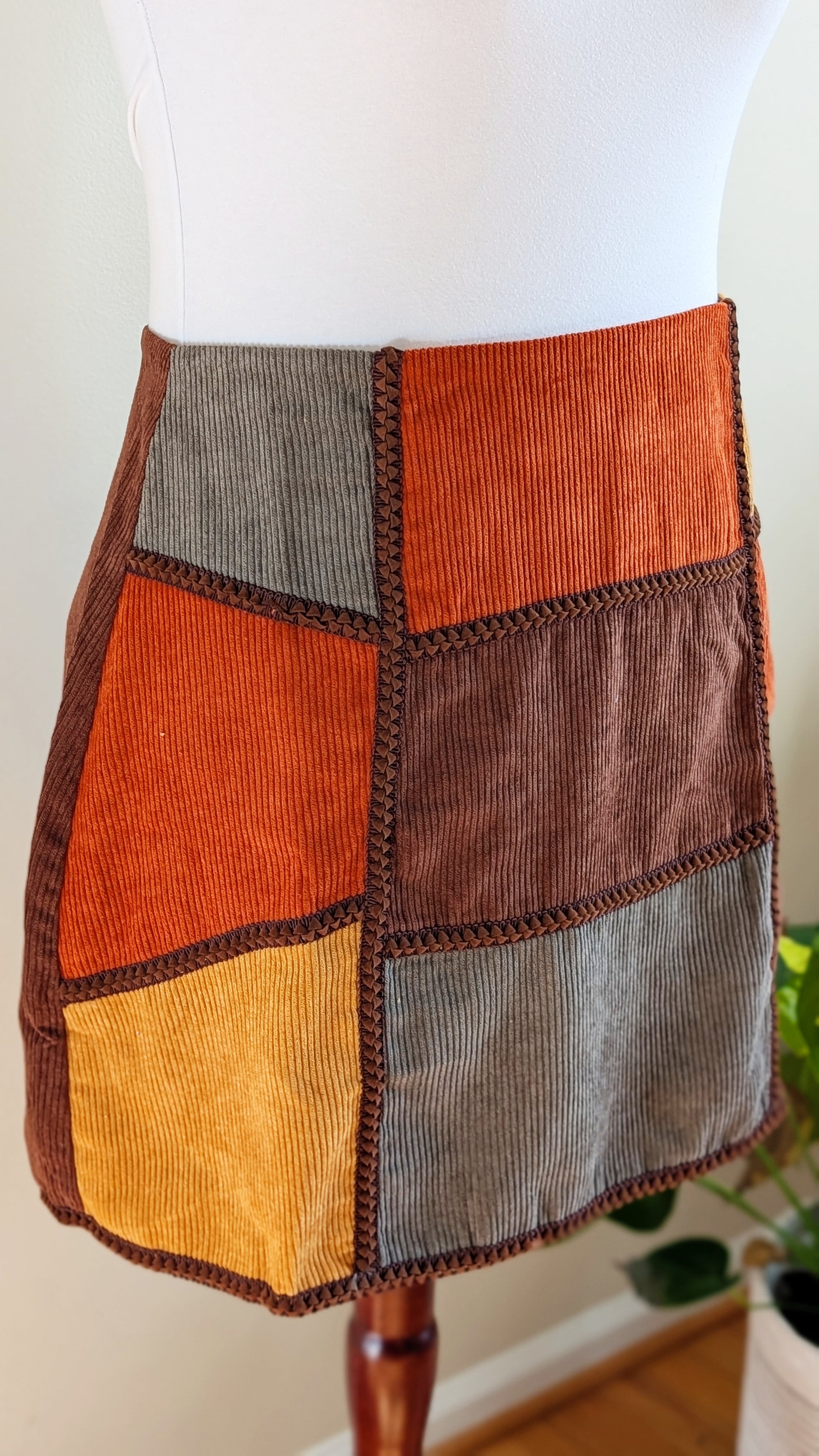 Retro Corduroy Skirt
