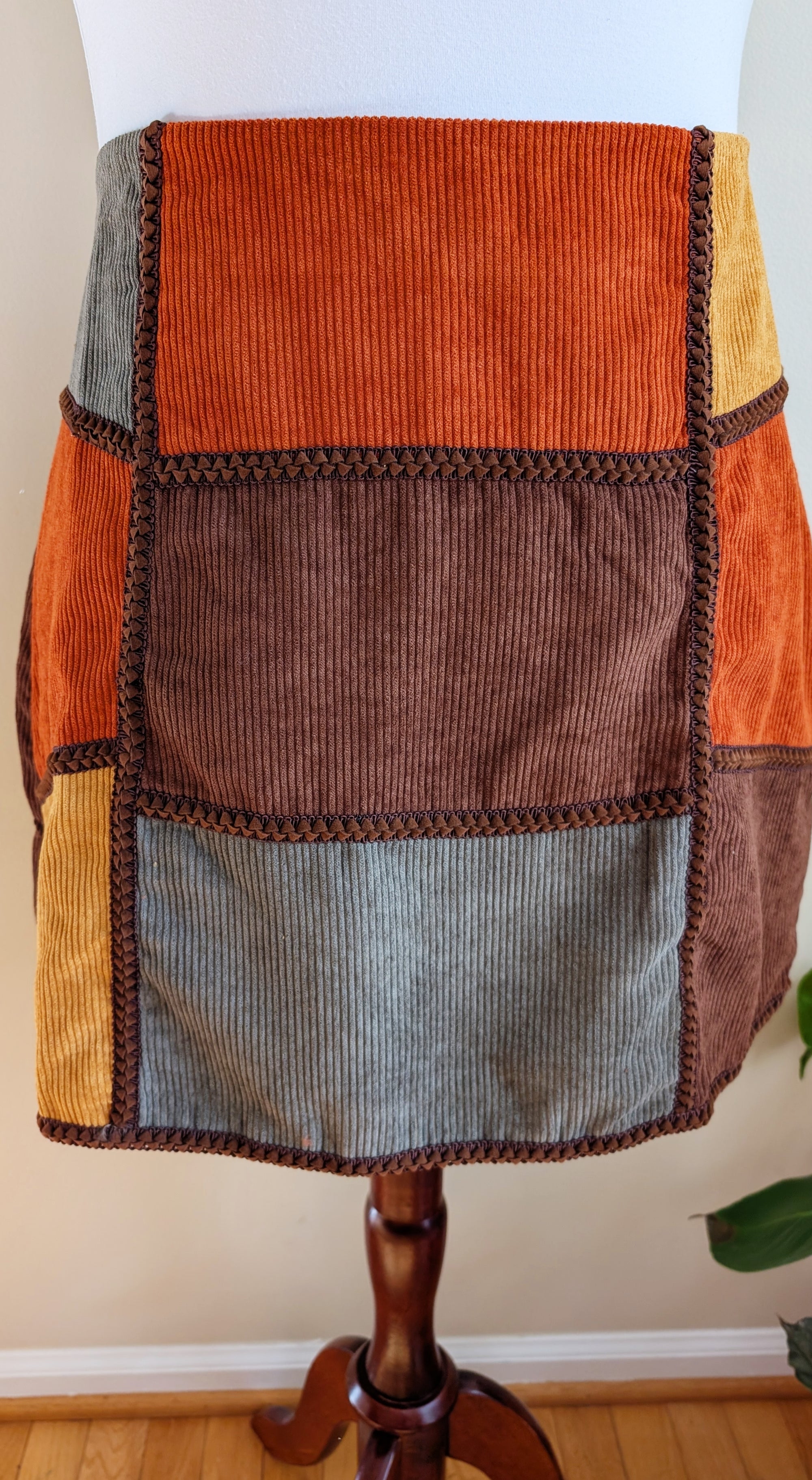 Retro Corduroy Skirt