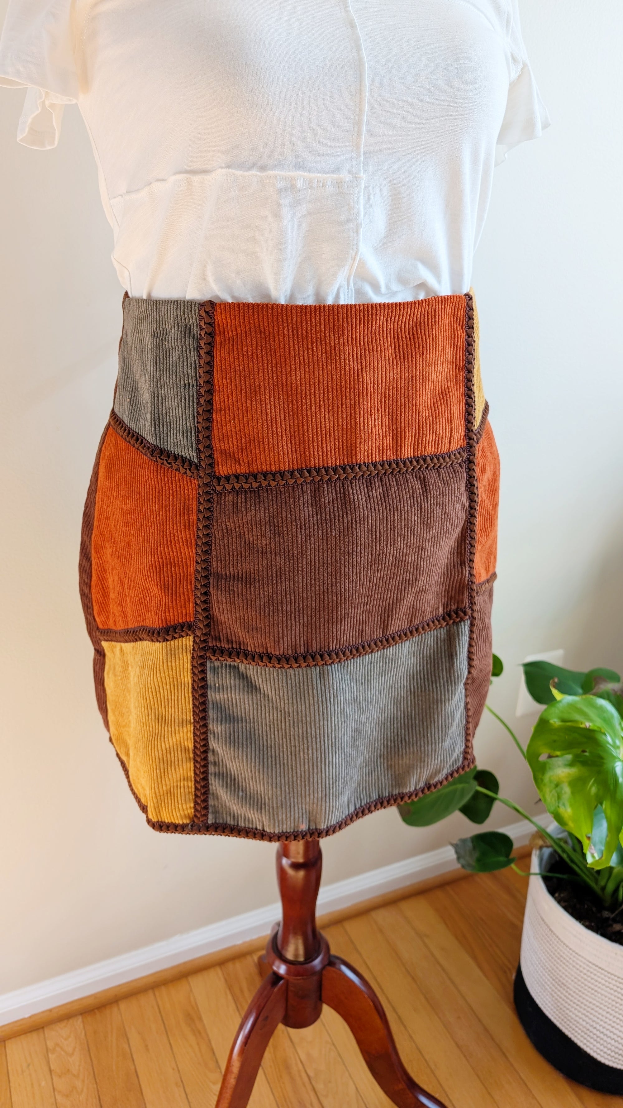 Retro Corduroy Skirt