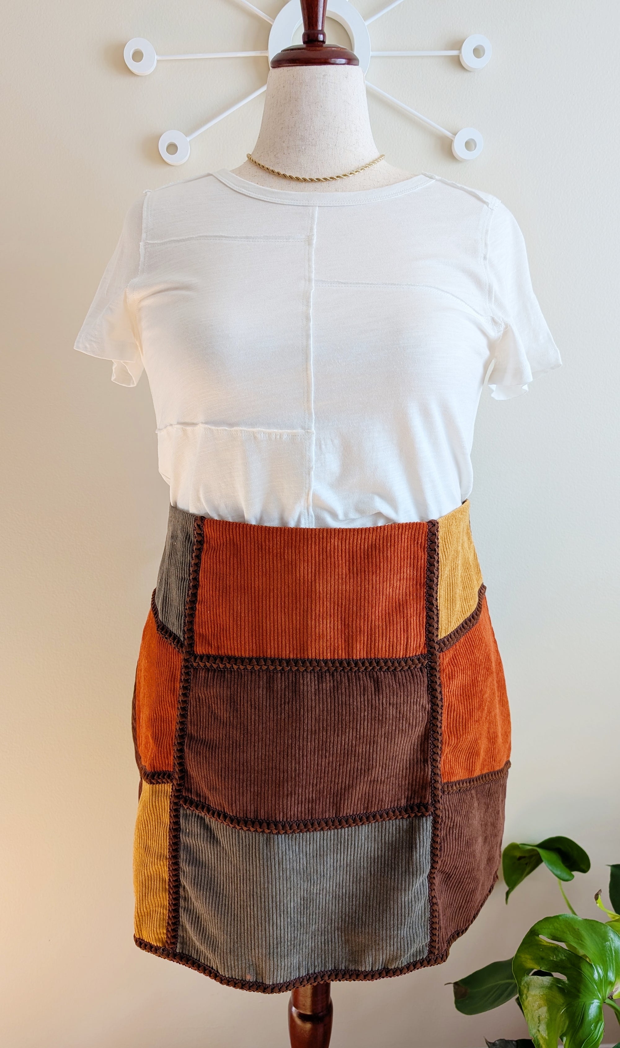 Retro Corduroy Skirt