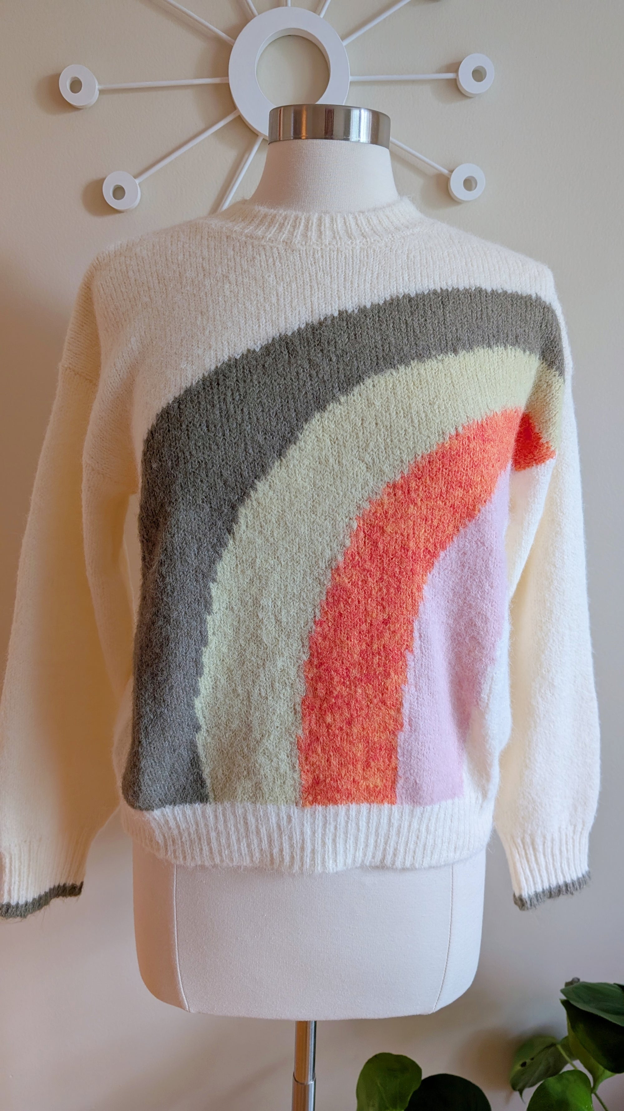 retro rainbow sweater