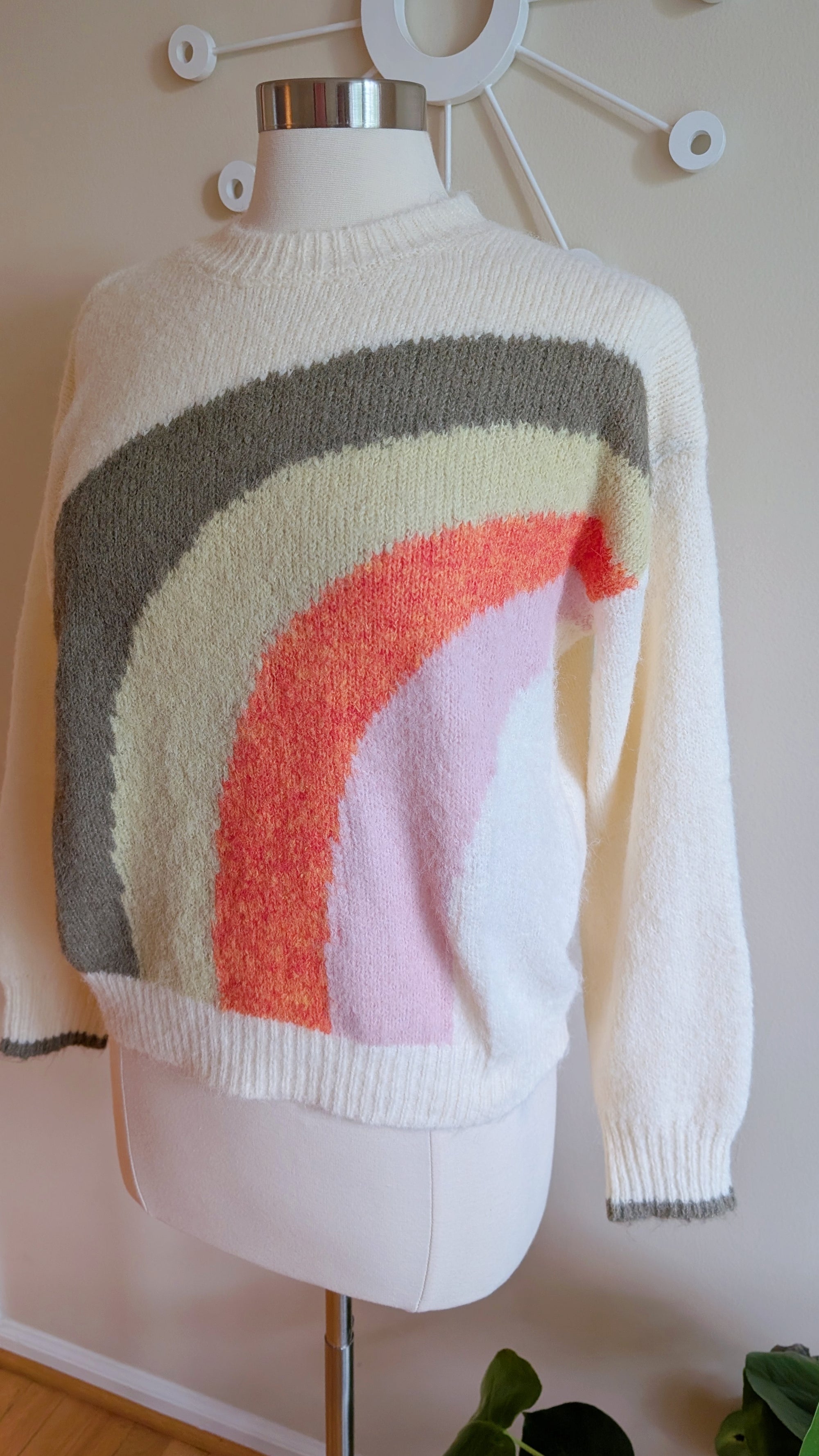 retro rainbow sweater