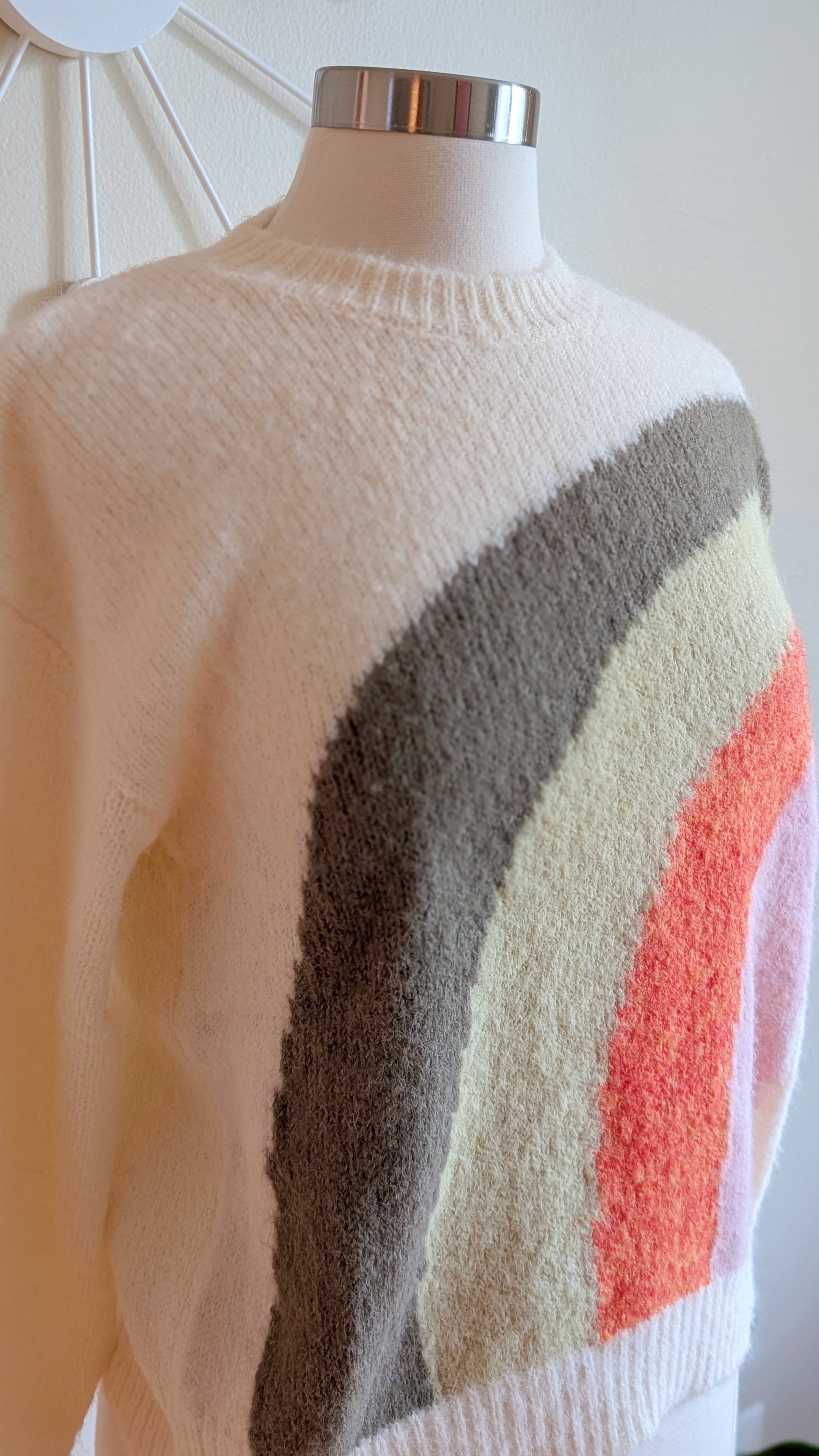 retro rainbow sweater