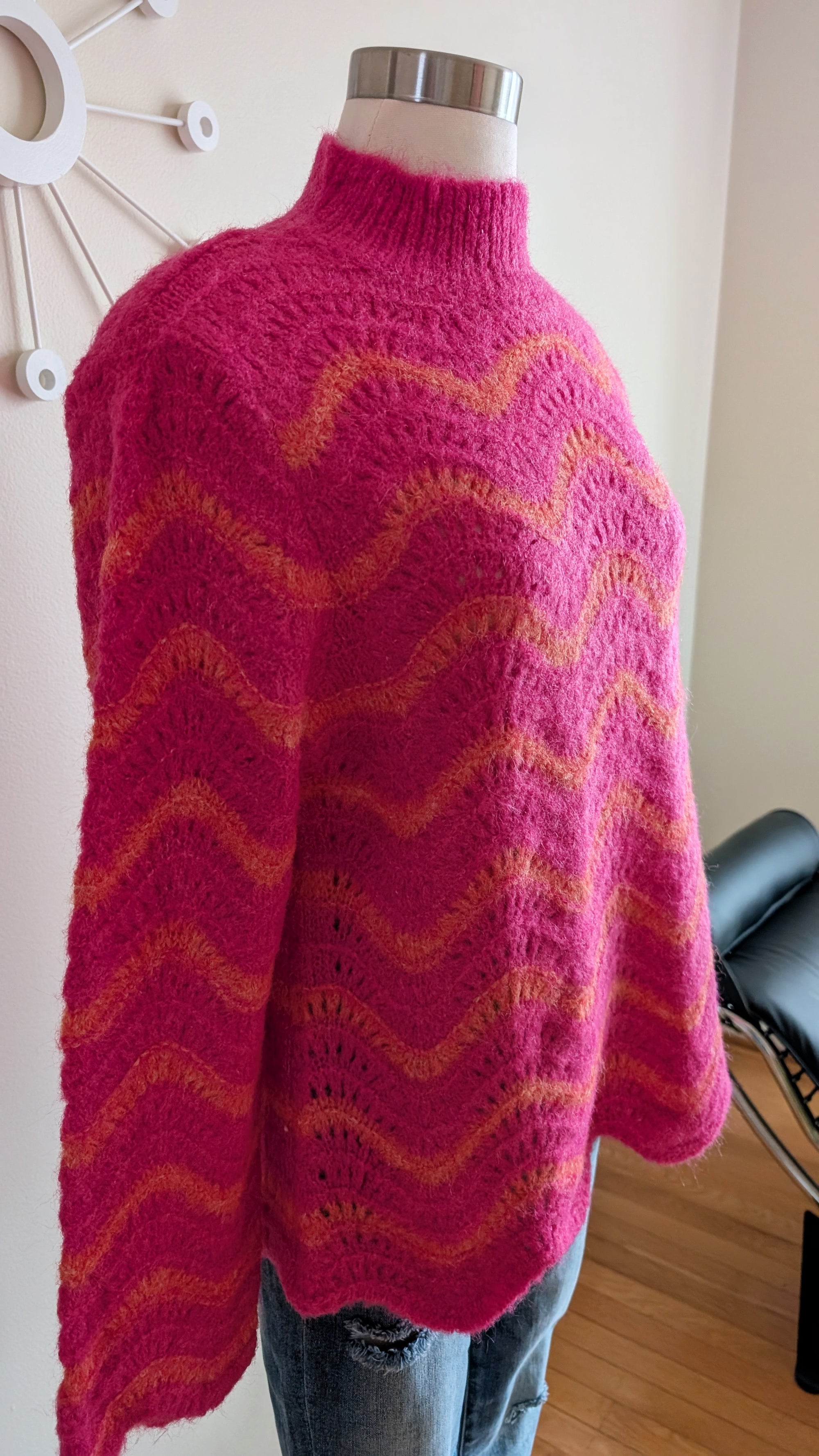Soft Wavy Striped Sweater