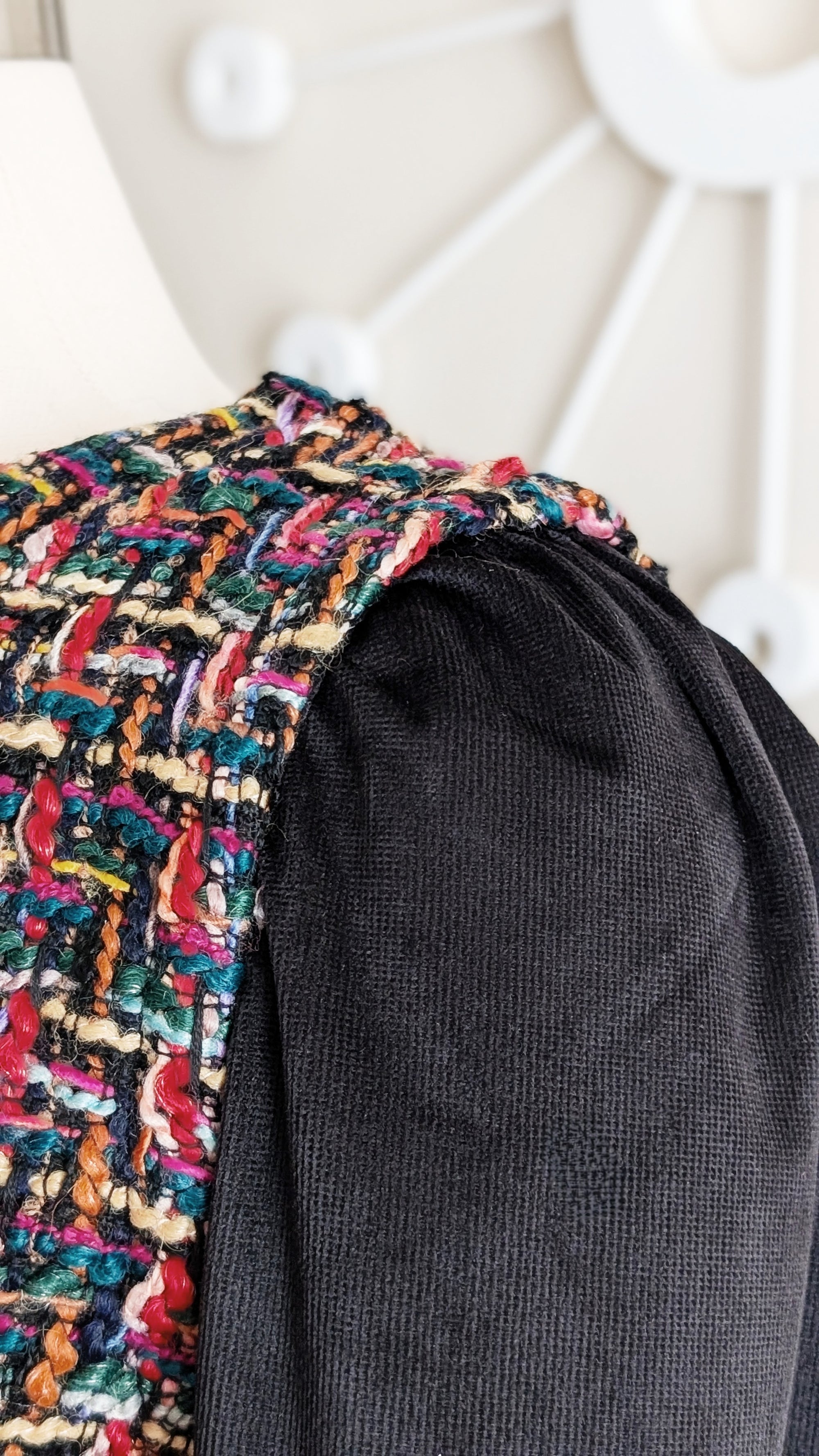 tweed peplum top