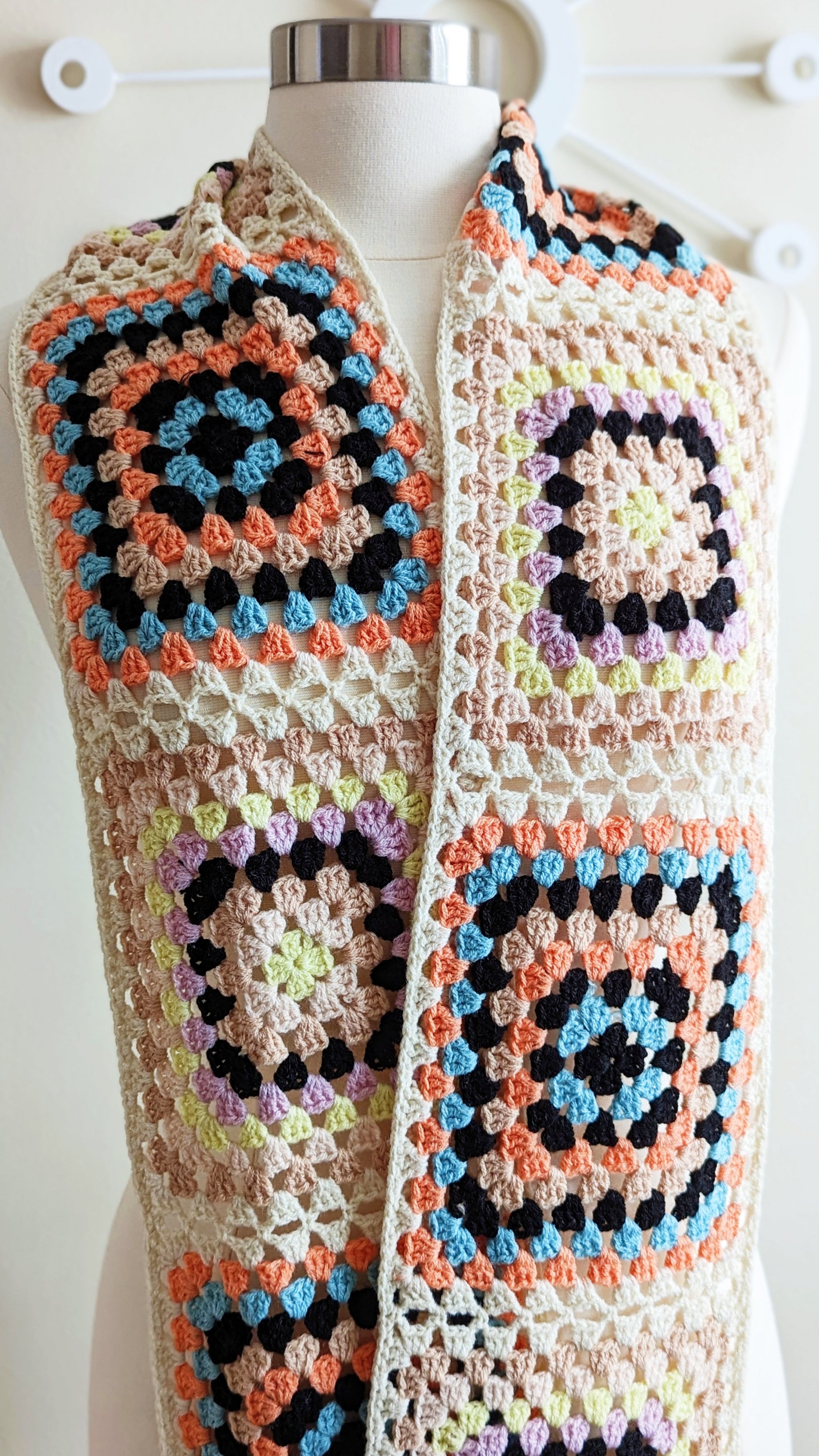 Granny Square Scarf