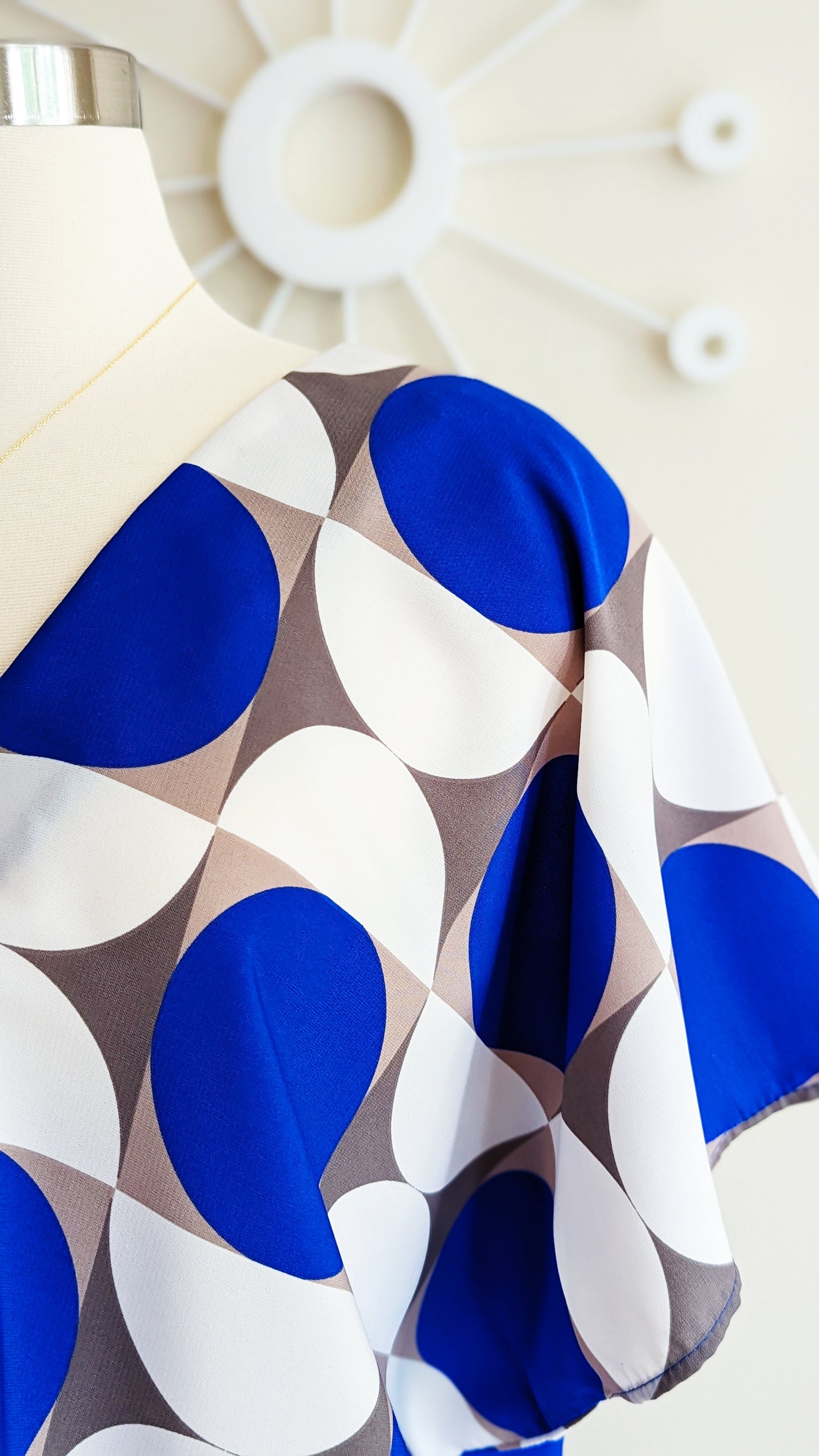 Color Block Mod Pattern Top