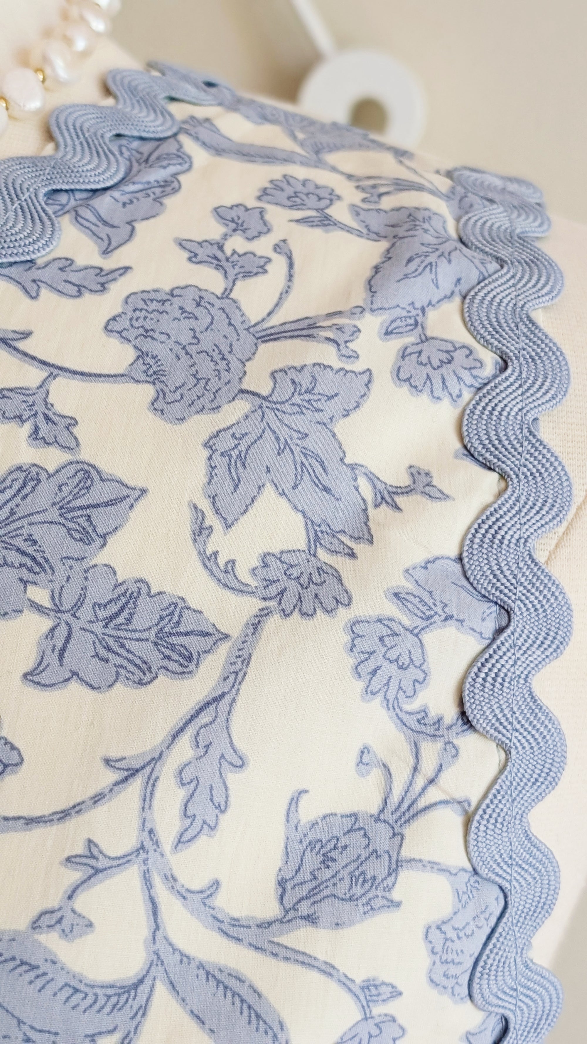blue floral shift dress