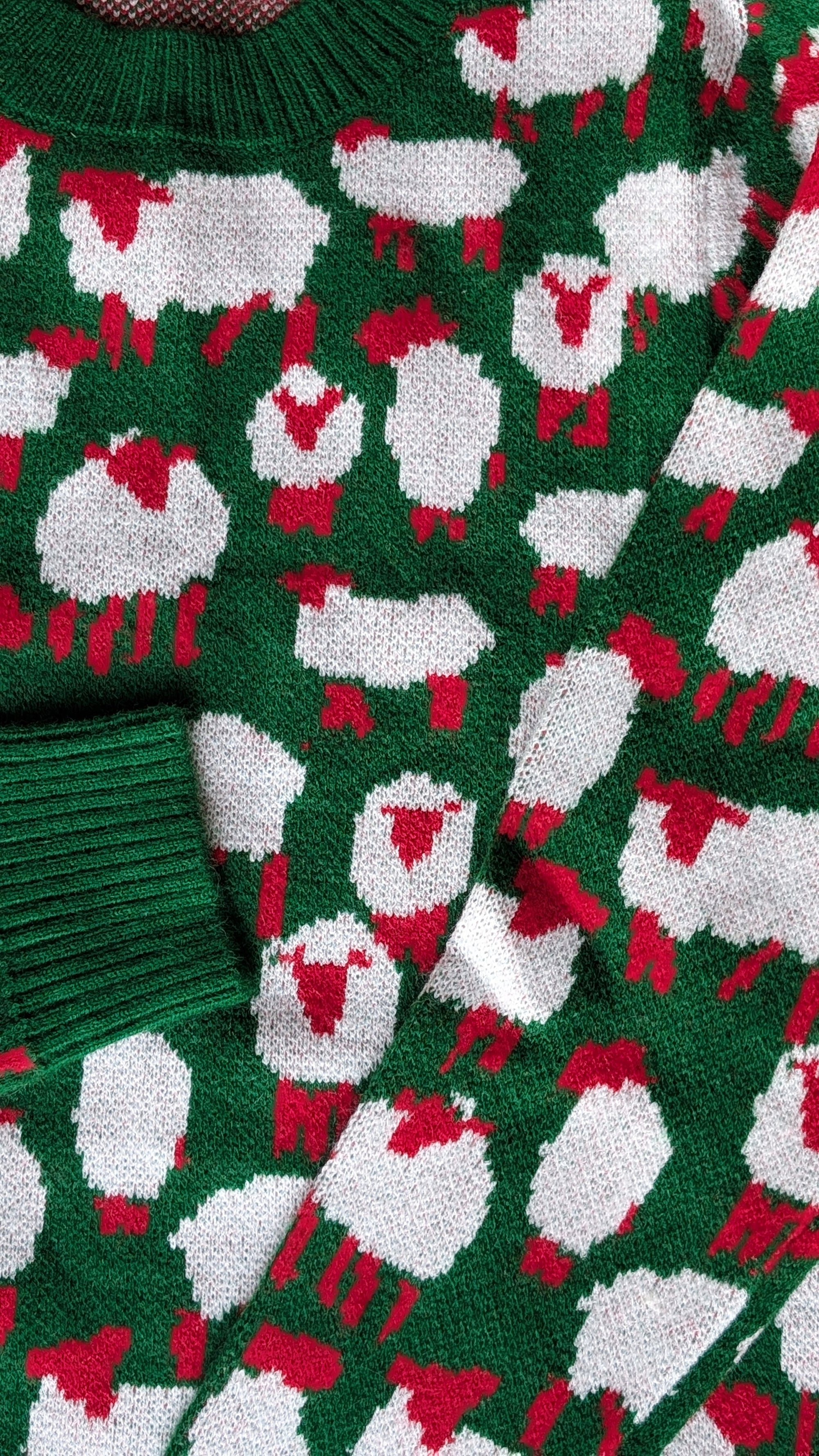 holiday sheep sweater